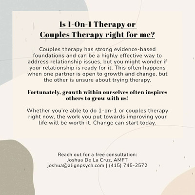 Therapy space picture #1 for Joshua De La Cruz, mental health therapist in California