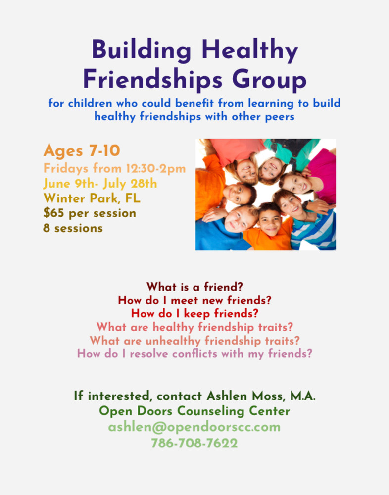 Building Healthy Friendships Group